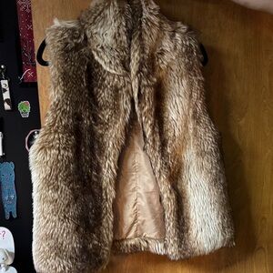 Faux fur vest